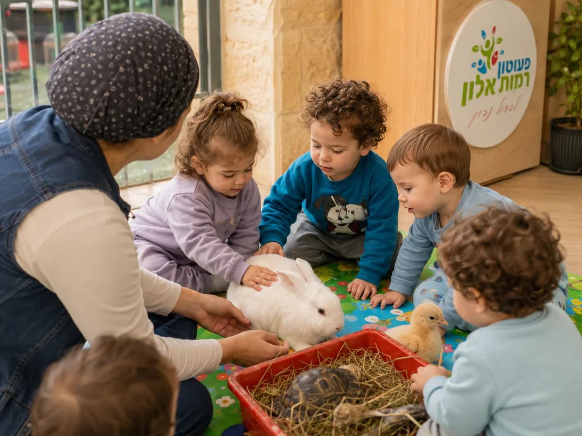 איור: חוג חיות ופינת חי
