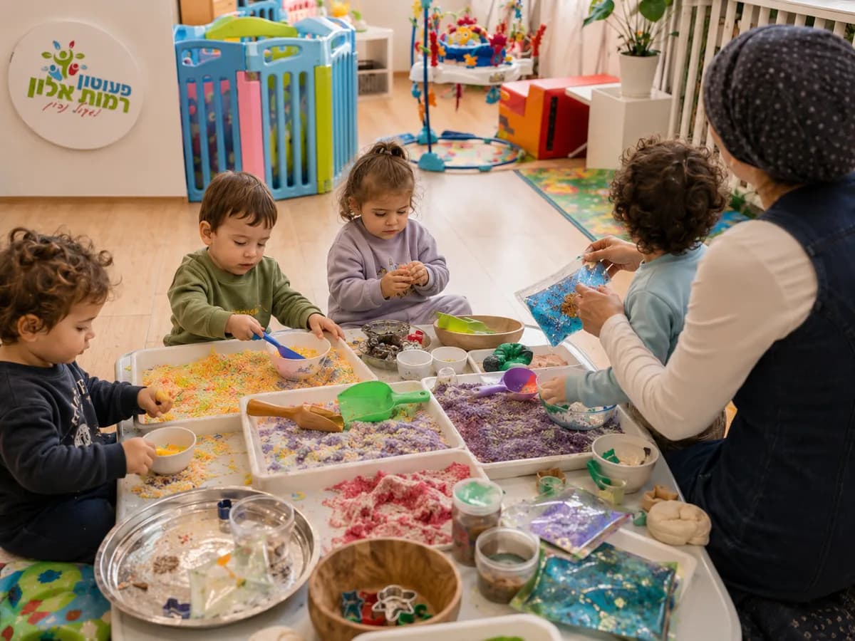 איור: משחק והעשרה חושית
